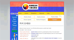 Desktop Screenshot of korean-course.com